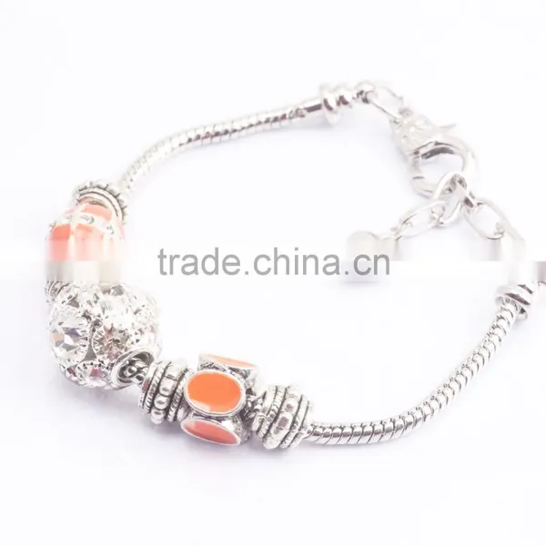 17-21cm Silver Plated Snake Chain Lobster Clasp European Fashion Bracelet BL1003 photo-2