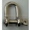 Stainless Steel D Shackle, European Type, With Screw Pin