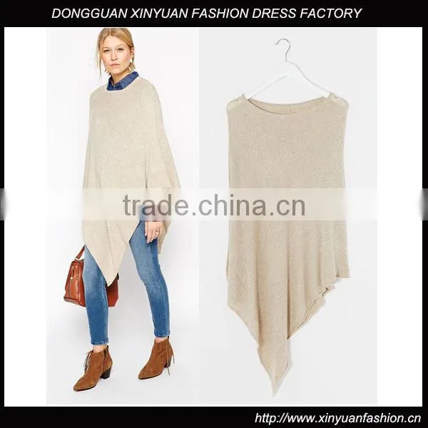 Wholesale Wool Cashmere Knitted Poncho