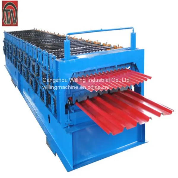 TOP Quality Corrugated Tile Roof Sheet Making Roll Forming Machine