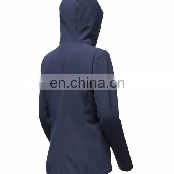 Oem 2016 New Design Black Zip up 100% Polyester Man Softshell Jacket photo-2