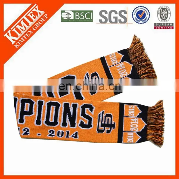 Embroidery Jacquard Stripe Pattern Style Knitted Scarf photo-2