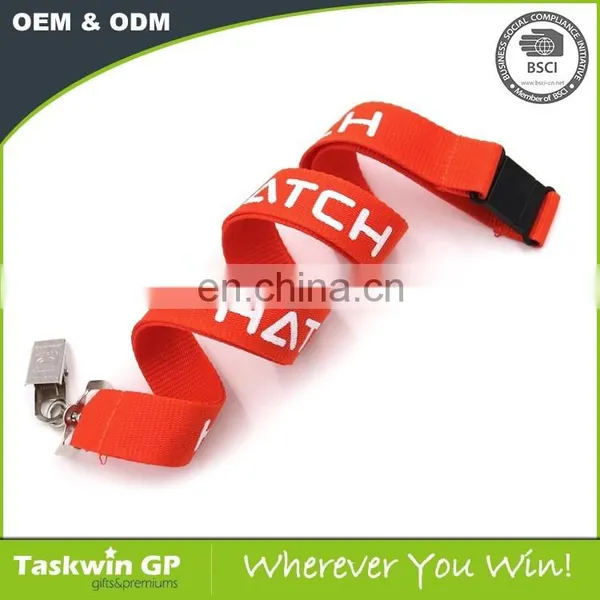 Cheap Custom Heat Transfer Red Polyester Lanyards no Minimum Order Lanyards photo-2