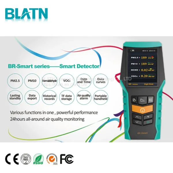Home Air Quality Monitor HCHO PM2.5 VOCs Formaldehyde Multi Gas Detector photo-3
