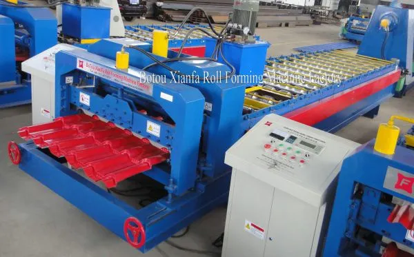 International Standard IBR Glazed Tile Roofing Roll Forming Machine photo-2