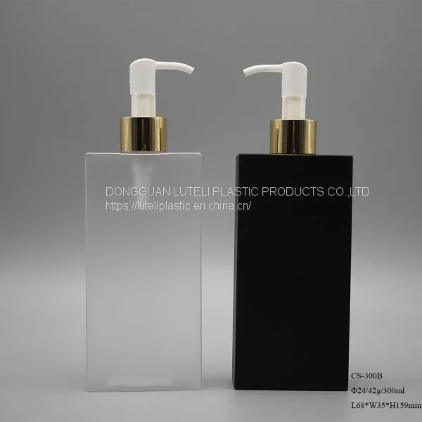 300ml Rectangle PETG Plastic Empty Cosmetic Bottle for Packaging Face Care Toner photo-3