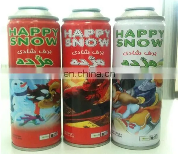 5 Color CMYK Seam Henght 380mm Printing Empty Snow Spray and CRAZY RIBBON Cans photo-6