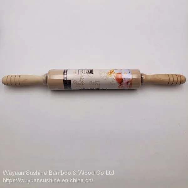 Wooden Rolling Pin, Made of Chinese Cherry photo-3