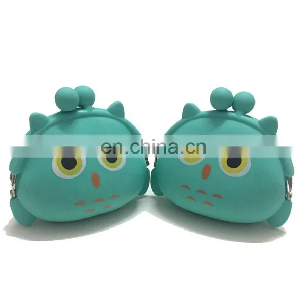 Customized Women Gentle Cartoon Piggy Coin Bank Case Metal Clip Silicone Wallet Purse photo-4