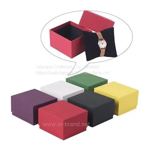 Luxury Customized Gift Packing Box Cardboard Paper Watch Box With Pillow