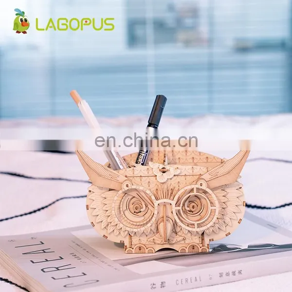 Lagopus DIY 3D Wooden Animal&Building Puzzle Game Assembly Toy Gift for Children Kids Adult Model Kits photo-5