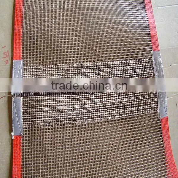 4*4 Brown High Temperature Ptfe Teflon Coated Fiberglass Mesh Conveyor Belt for Conveyor Textile Printing photo-6