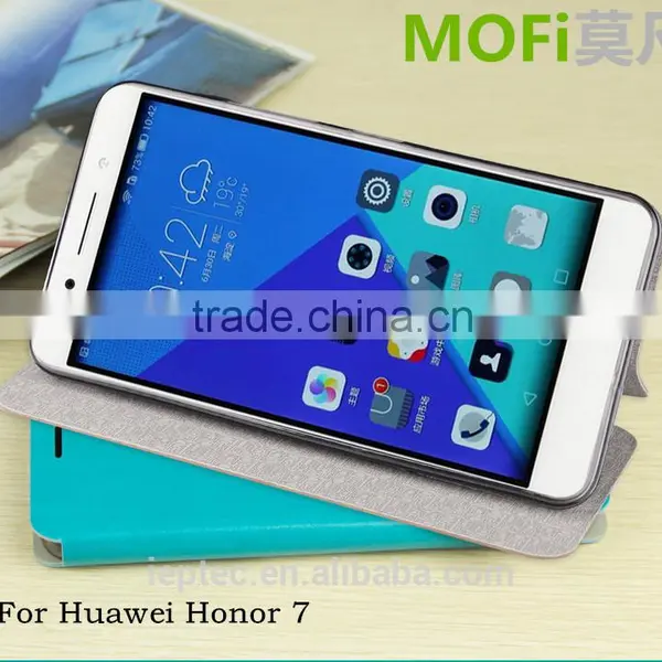 MOFi Case Celular PU Leather Flip Coque for Huawei Honor 7, Mobile Phone Set Back Cover Housing for Honor7 photo-2