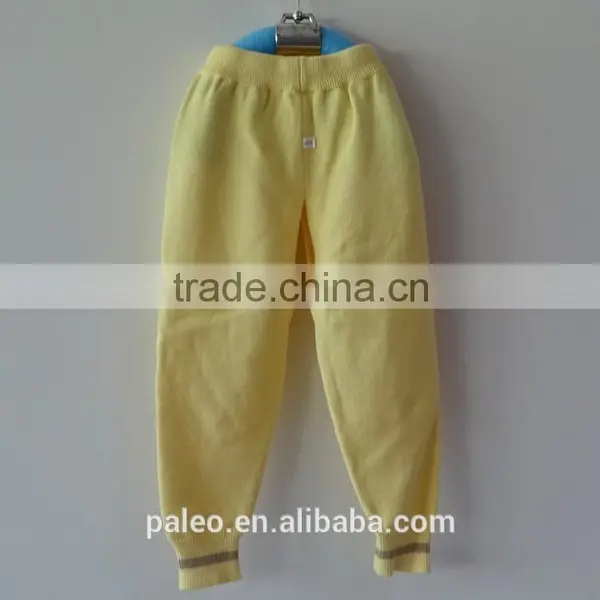 Eco-friendly Cotton Knitting Pattern Design Girl Night Trousers for Spring