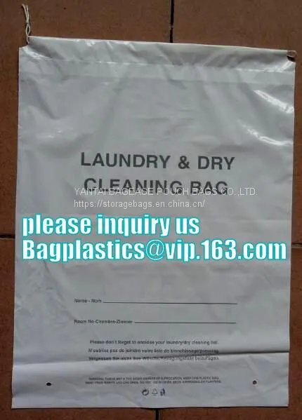 DRY CLEANING GARMENT BAG COVER, SANITARY LAUNDRY BAG, HOTEL, LAUNDRY STORE, CLEANING SUPPLIES,HANGER BAG photo-3