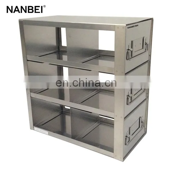 Upright Medical Refrigerator Freezer Rack for 2 Inch Cryoboxes photo-5