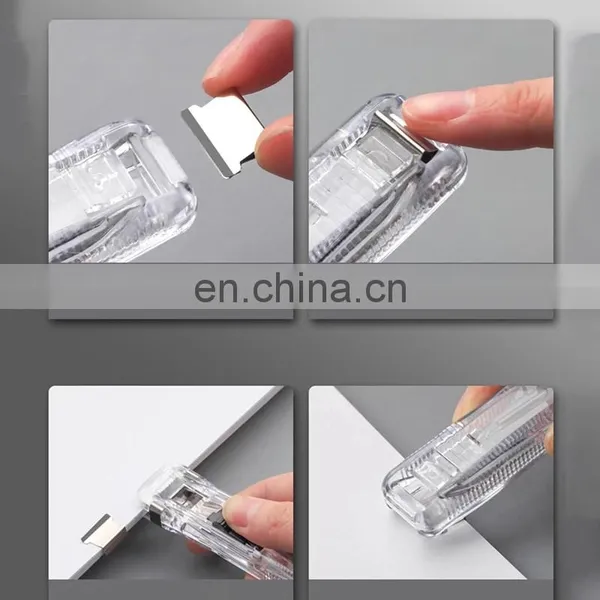 Deli Push Clamp Binder Stationery Clips Stapler Multifunction Paper Storage Artifact School Office Supplies Metal Clip Holder photo-3