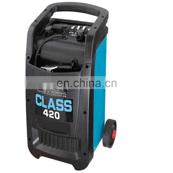 Battery Charger With Starter Car Battery Charger 6v 12v 24v on Wheels