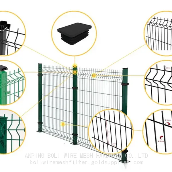 WELDED Wire Mesh Fence Supplier PE Coated and PVC Coated Welded Wire Fencing Curvy Welded Wire Mesh Fence/BOLI WIRE MESH QUALITY WELDED WIRE FENCING