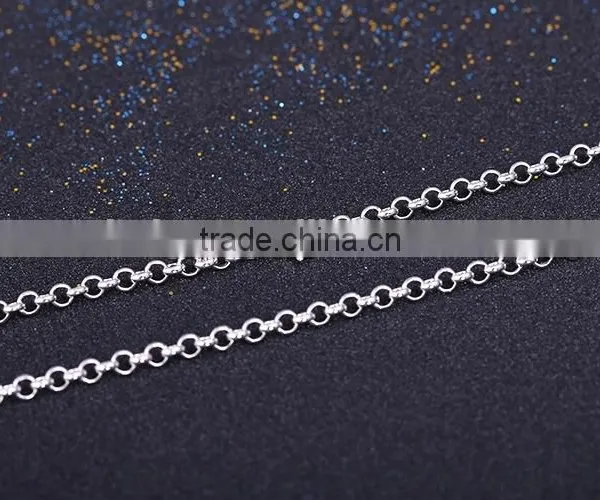 2015 Wholesale Fashion Jewelry Rhodium Plated BL Chain Necklace photo-4