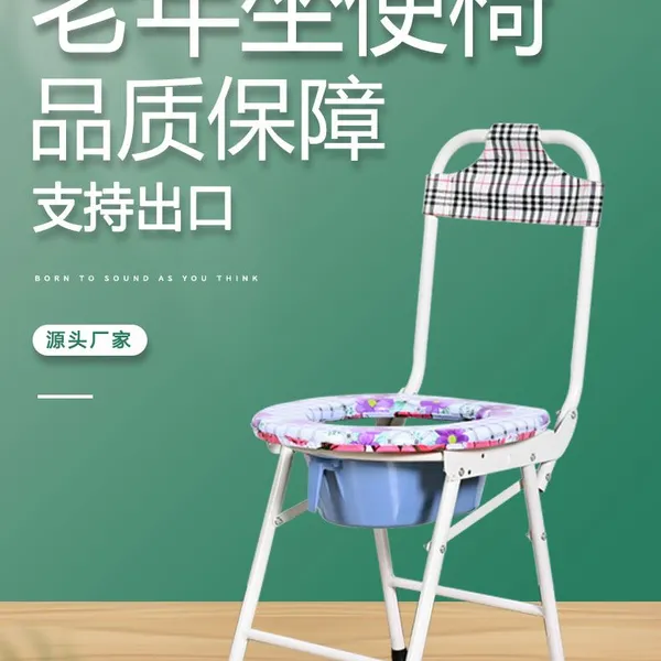 Zhengbang Toilet Chair Elderly Disabled Pregnant Women's Toilet Seat Household Movable Folding Toilet photo-3
