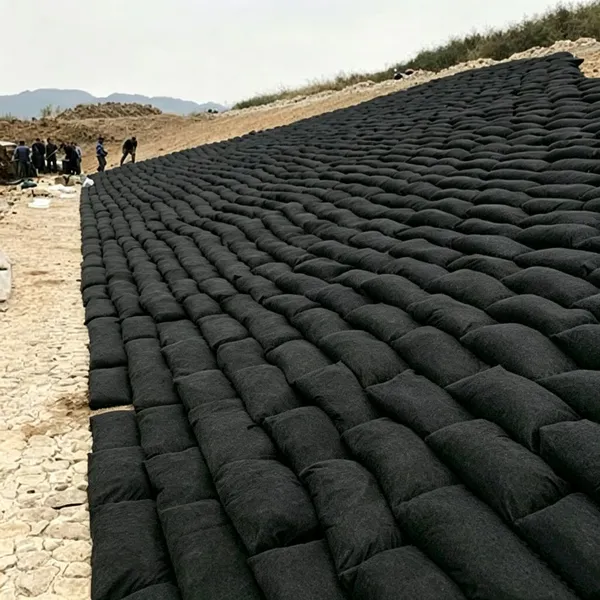 GreenYear 40 * 80 cm PP Polypropylene Geotextile Bags Geobag With Free Connecting Clip and Tie for Slope Erosion Control photo-4