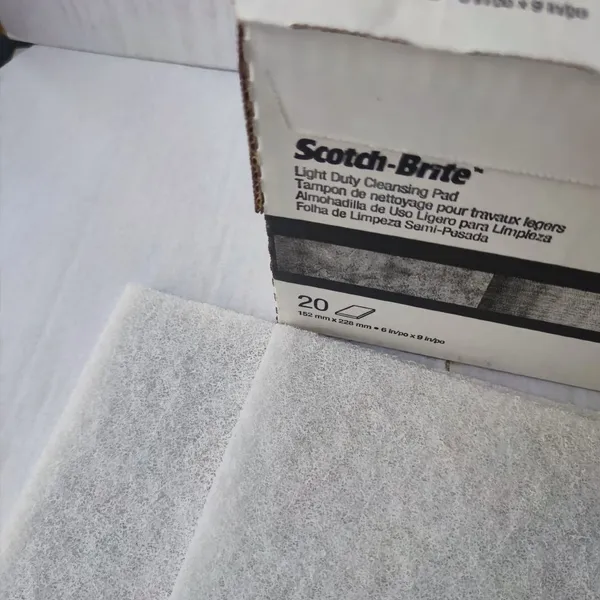 3M 7445 6*9 Inch White Nylon Abrasive Pad Rectangle 6*9 Inch Sanding Scouring Hand Cleaning Pad Light Duty Customized OBM photo-3