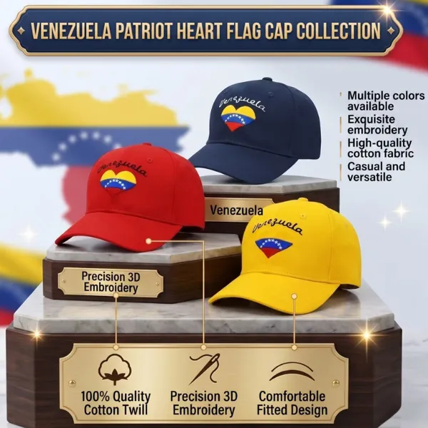 14 Years Certified Hat Manufacturer Custom Hats Embroidery Low MOQ Patriotic Heart Souvenir Cap