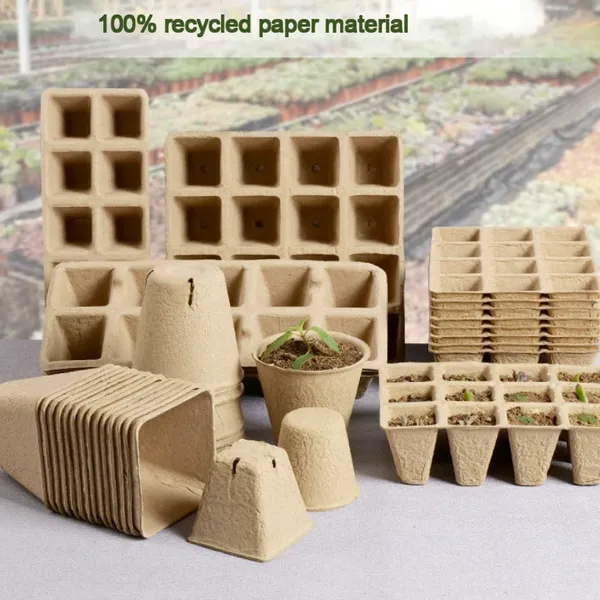 Disposable Jiffy Pot 100% Compostable 6Pack Plantable Seedling Pot photo-5