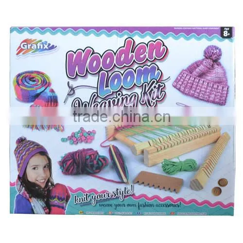 Girl DIY Crafts Wooden Loom Weaving Kit photo-2