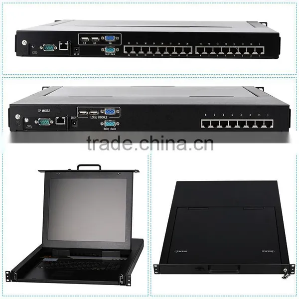Support Linux, Unix System Cate5 17" Usb Lcd Kvm Switch photo-2