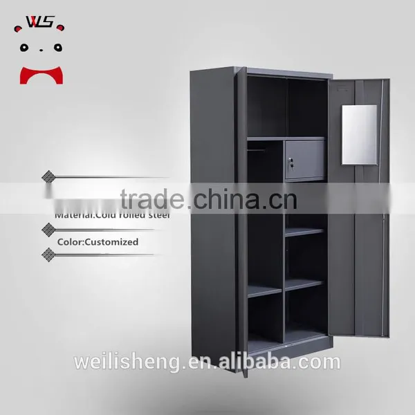 Luoyang WLS Metal Office Steel Storage Cabinets With Door and Mirro photo-3