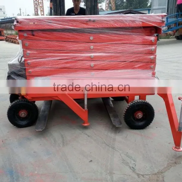 4-16m 300-1000kgs Electric Motor Lift Drive / Actuation and Scissor Lift Lift Mechanism Electric Scissor Lift photo-2