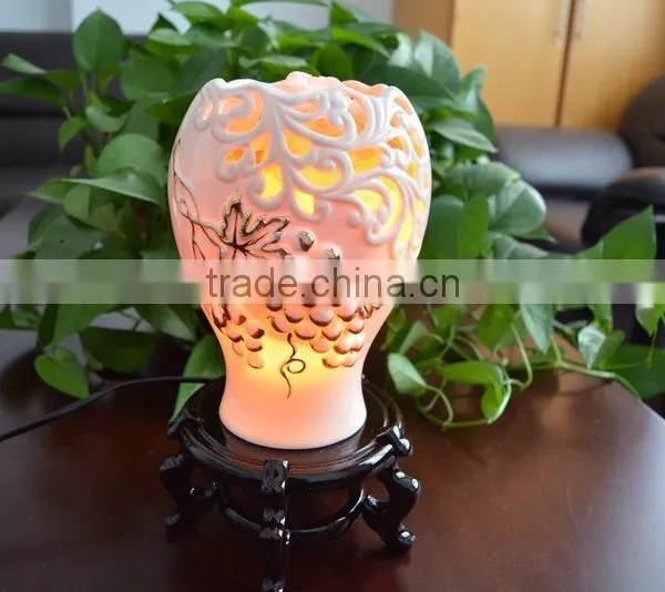 Himalayan Salt Lamp With Ceramics