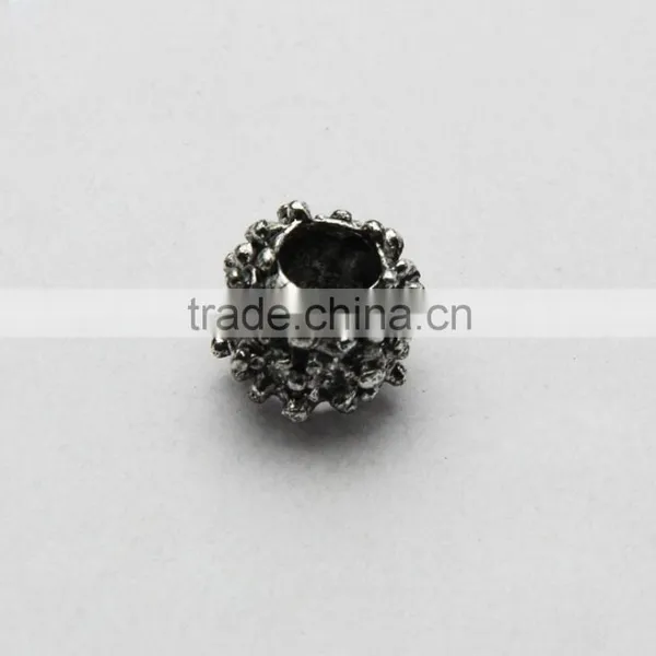 Popular Drum Shape Anti-silver Large Hole Metal Beads, Zinc Alloy Bracelets & Necklaces Beads Accessories photo-5