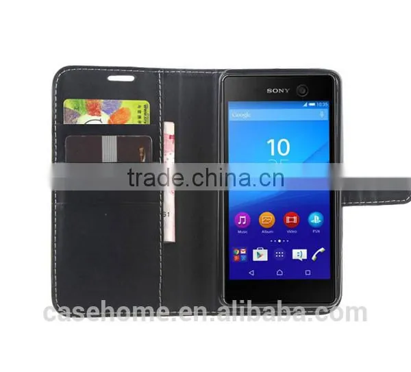 Professional OEM Manufacturer Provide Customized Stand Wallet Case for Sony Xperia M5 photo-2
