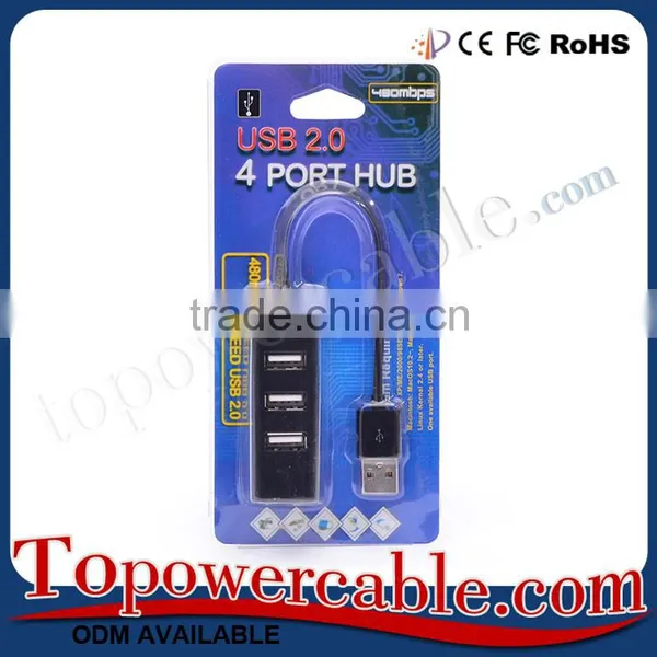 Promotional Multiport Adapter 4 Port Usb Hub With Power Supply photo-3