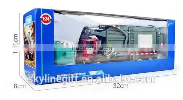 High Quality 1:24 Diecast Models Truck Materal Transporter photo-6