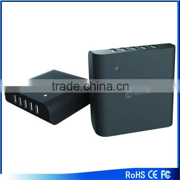 5 Port USB Charger Rapid Charge For Iphone And More - Powerful Smart Multi USB Charger