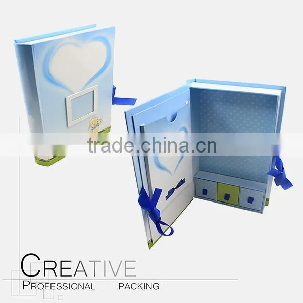 Cardboard gift box baby box memory box storybook box