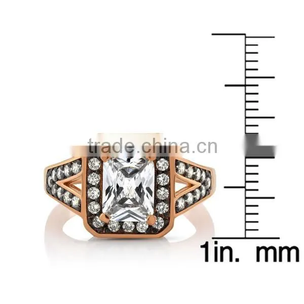 Beautiful Design S925 Sterling Silver White Stone Engagement Ring for Women photo-2