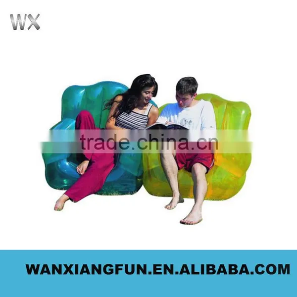 2016 Hot Sale Popular Colorful Inflatable PVC Singel Sofa Transparent Inflatable Sofa photo-6