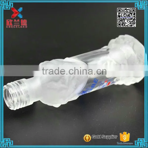 New Design 50ml Fancy Liquor Glass Wine Bottle With Logo Printing photo-3