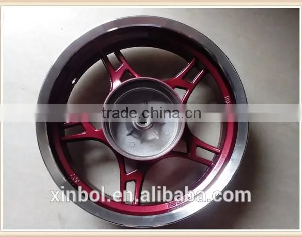 13 Inch Motorcycle Alloy Wheel, Rear Wheel in Red photo-2