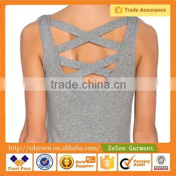 Hot Selling Ladies Gray Sleeveless Tank Mini Dresses Design photo-4