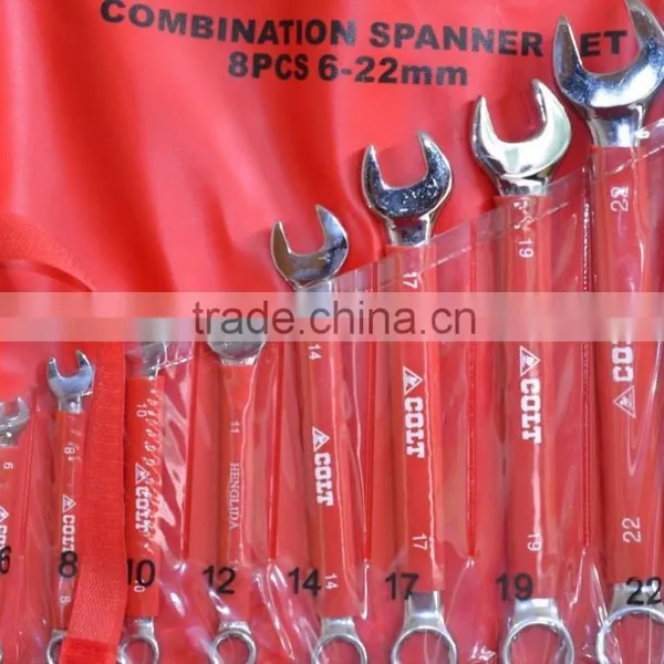 High Quality Chrome Vanadium/ Carbon Steel 12pcs Combination Wrench Set