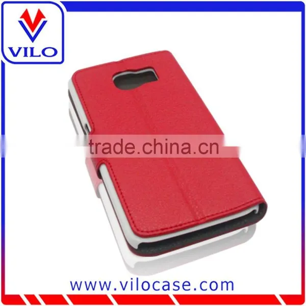 High Quality Wallet Leather Smart Flip Case for Samsung Galaxy S6 photo-6