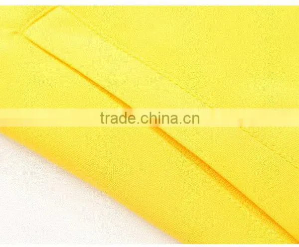 2016 Newest Cheap High Quality French Terry Yellow Track Jacket photo-4