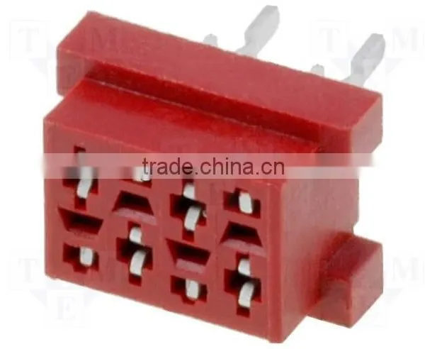 Female Micro Match Socket Connector KLS1-204F, DIP 180 photo-2