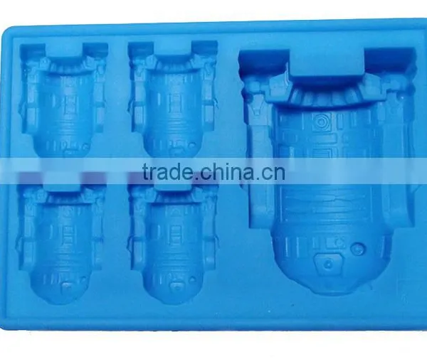 Chocolate Cookies Baking Mould Diy Tool Siliconea R2-D2 Cocktails Ice Cube Mold Tray Bar Party Drink SQ150 photo-2